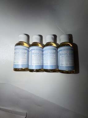 Dr. Bronner's 18-in-1 Pure-Castile Baby Unscented Magic Soap - 2 Fl Oz (Set of 4